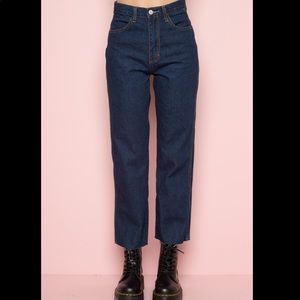 Hazel Dark Wash Wide leg Jean